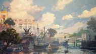 The concept art of the city, Arenthia (Image via Beyond Skyrim)